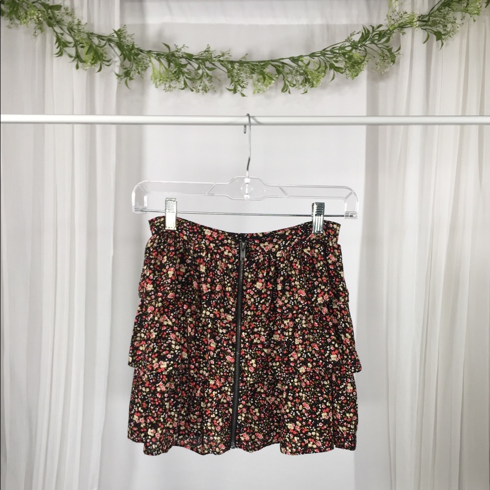 Layered Floral Skirt